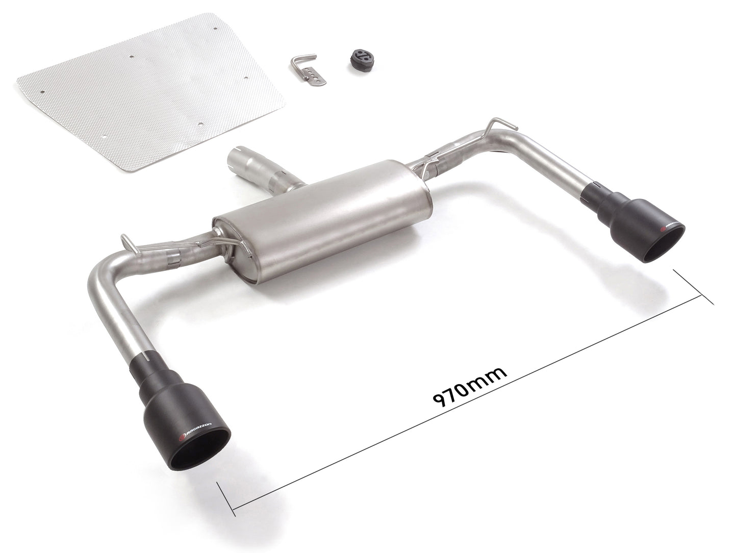 Silencieux arrière duplex Ragazzon en Inox (50.0513.61B)