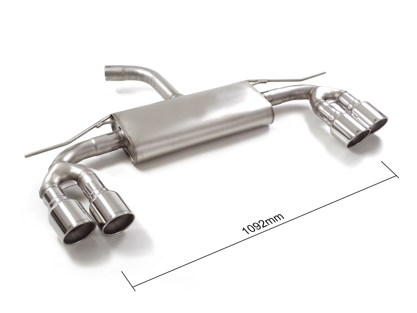 Silencieux arrière duplex Ragazzon en Inox (50.1106.64)