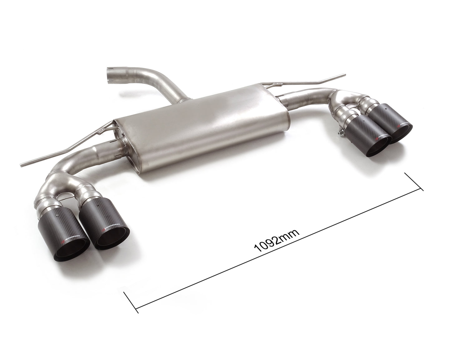 Silencieux arrière duplex Ragazzon en Inox (50.1109.84)