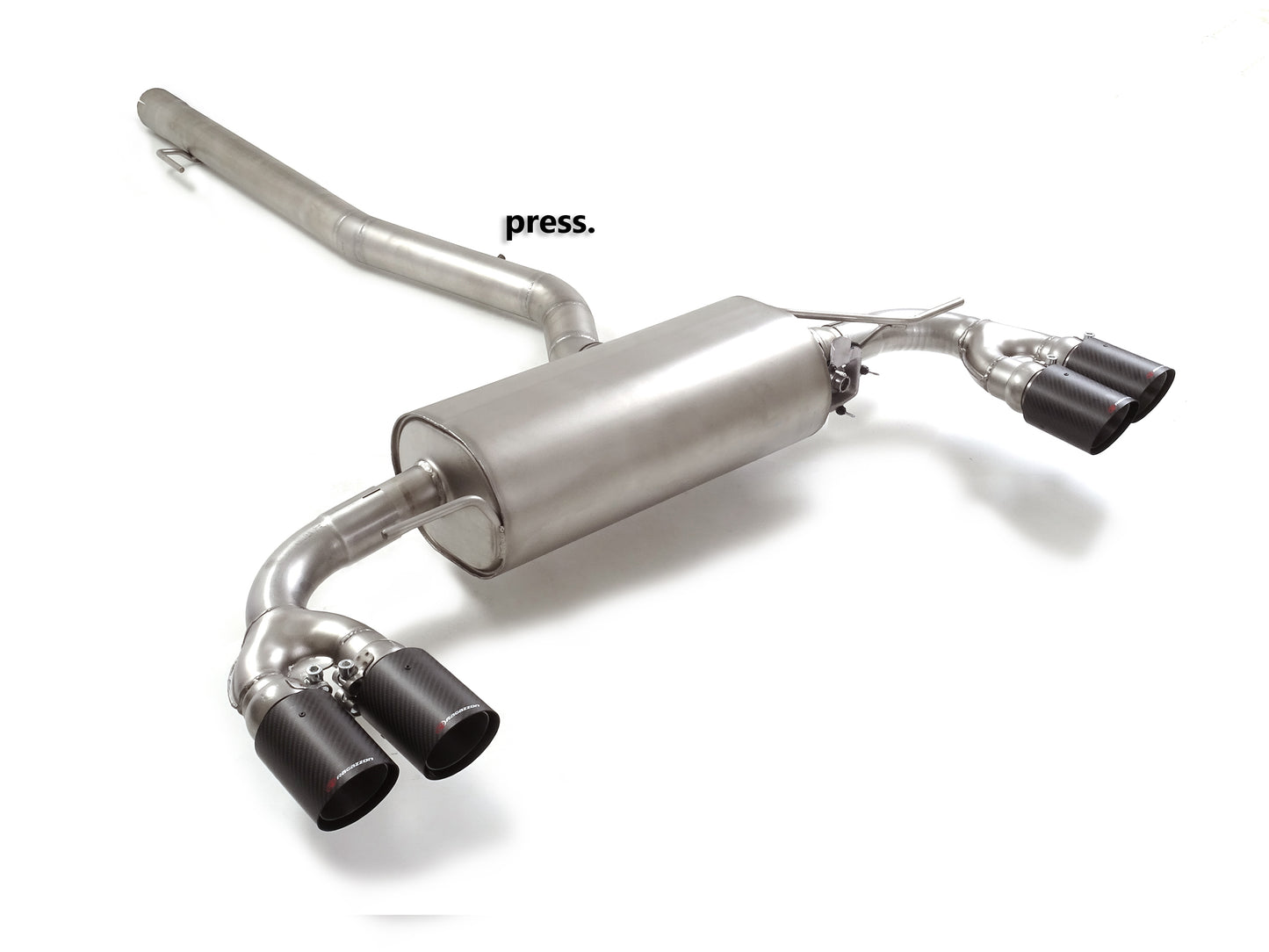 Silencieux arrière duplex Ragazzon en Inox (50.1117.78)