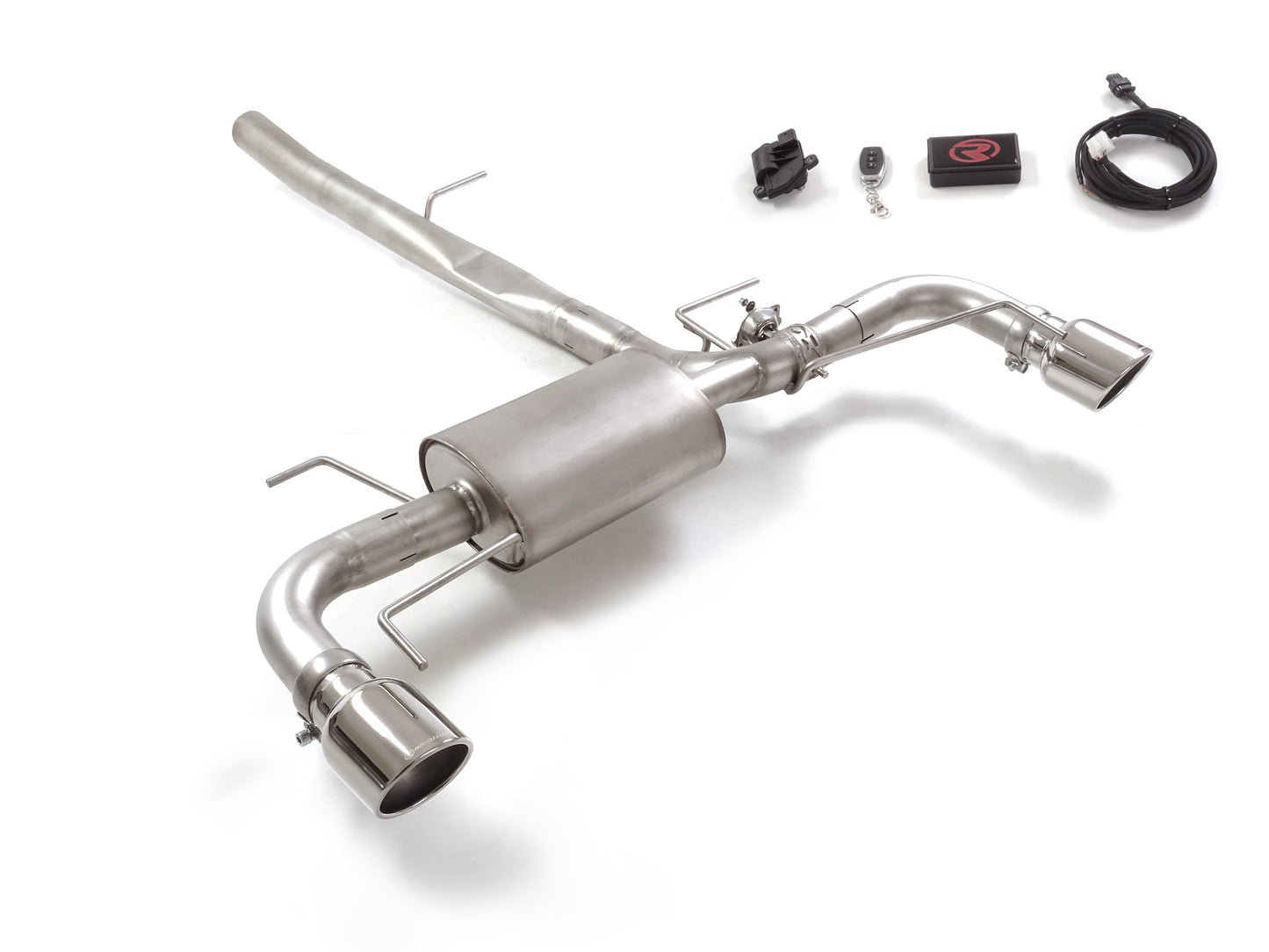 Silencieux arrière duplex Ragazzon en Inox (50.1127.43)