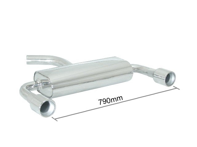 Silencieux arrière duplex Ragazzon en Inox (50.0120.06)