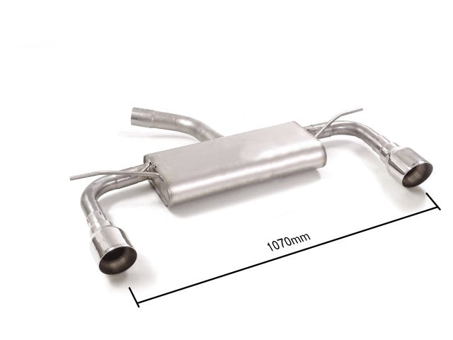 Silencieux arrière duplex Ragazzon en Inox (50.0872.61)