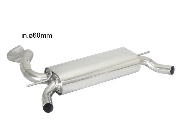 Silencieux arrière duplex Ragazzon en Inox (58.0614.00)