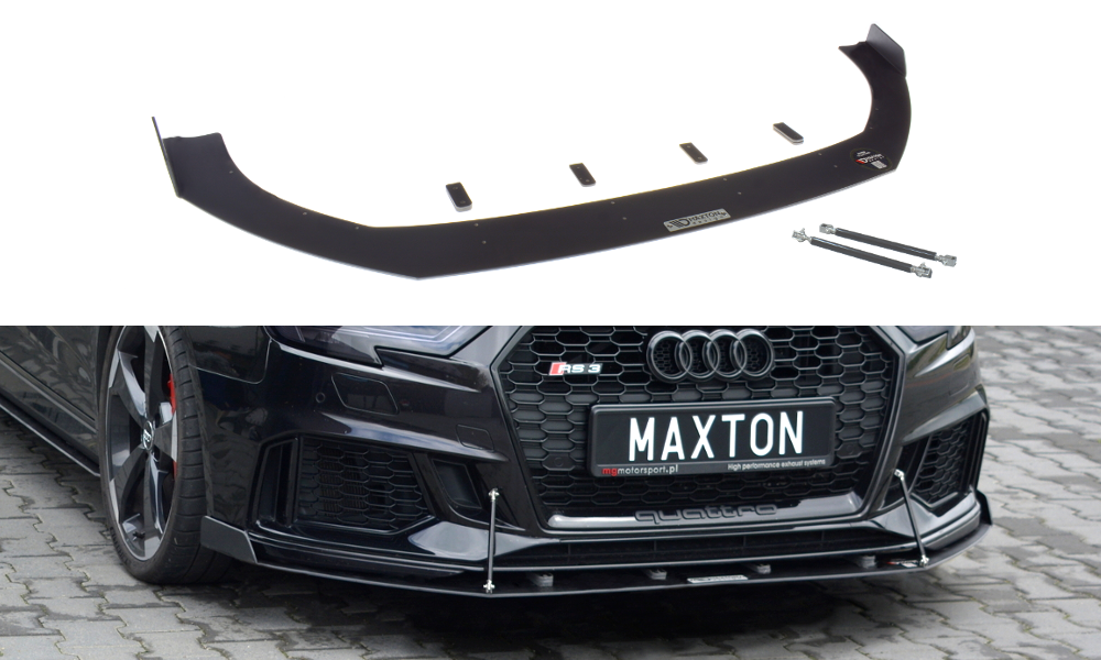 Sport Lame Du Pare-Chocs Avant V.1 Audi RS3 8V FL Sportback AU-RS3-8VF-CNC-FD2A