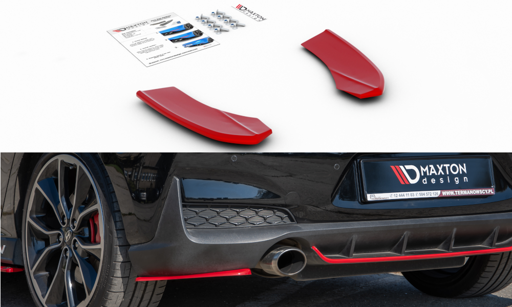 Lame Du Pare-Chocs Arriere V.2 Hyundai I30 N Mk3 Hatchback HY-I30-3-N-RSD2RED