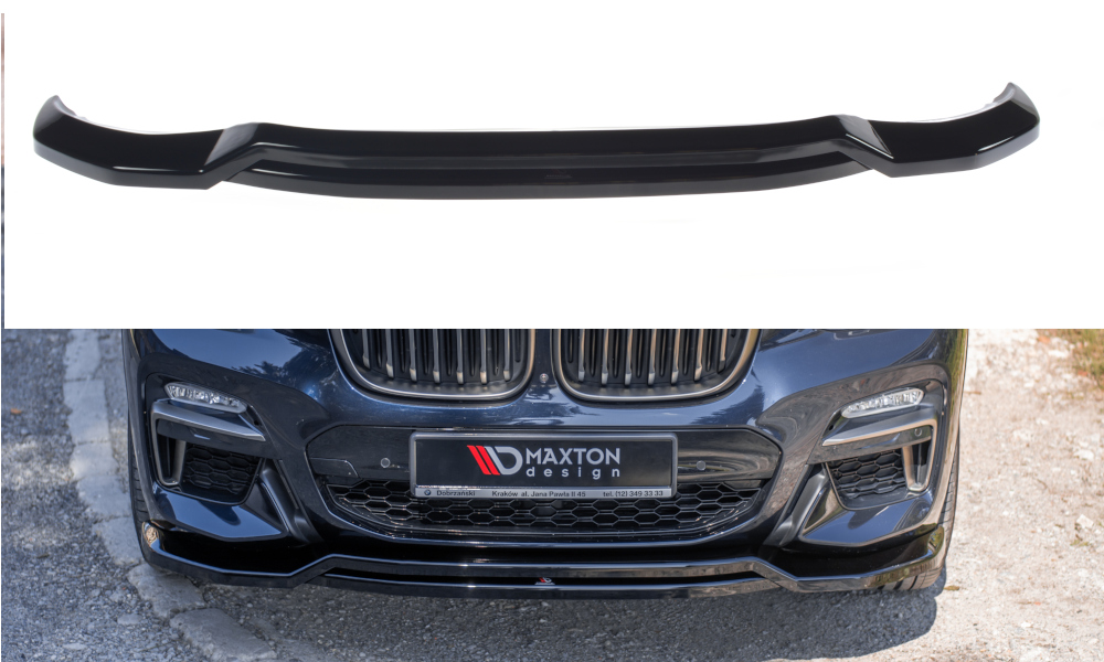 Lame du pare-chocs avant / Splitter BMW X4 M-Pack G02 BM-X4-02-MPACK-FD1G+FD1RG