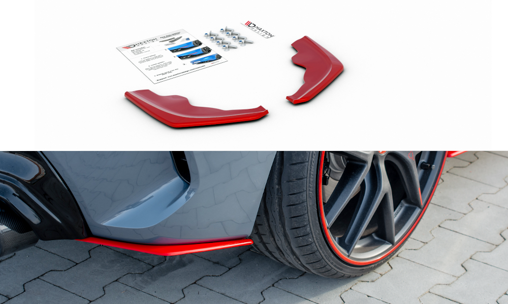 Lame du pare-chocs arriere V.2 BMW 1 F40 M-Pack BM-1-40-MPACK-RSD3RED