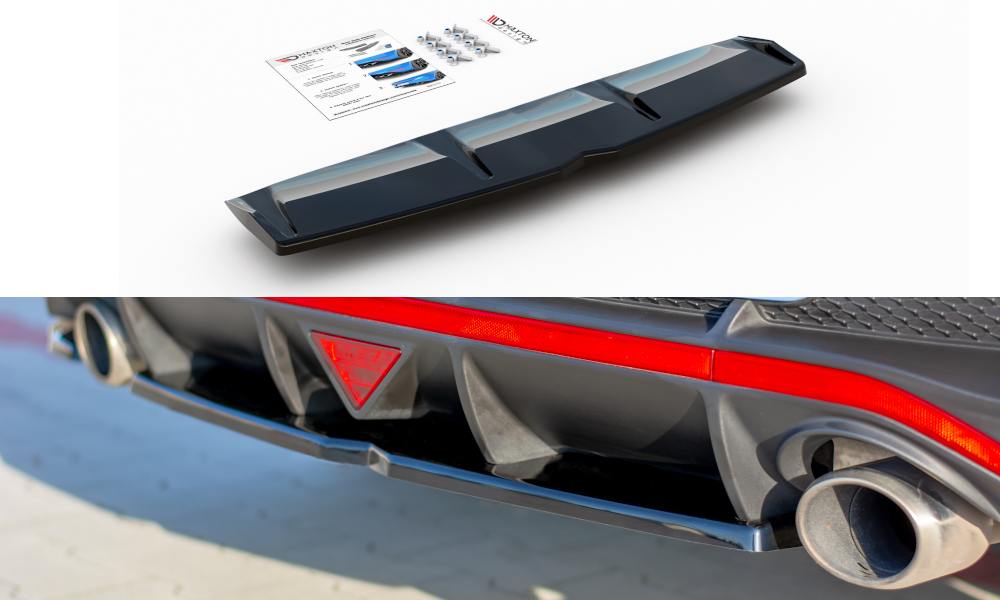 Central Arriere Splitter Hyundai I30 N Mk3 Fastback HY-I30-3-N-FB-RD1G