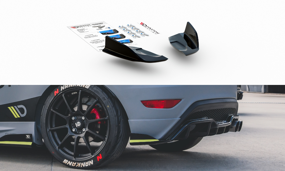 Lames De Pare-Chocs Arrière Latérales Ford Fiesta 7 ST Facelift FO-FI-7F-ST-FRSD1FP