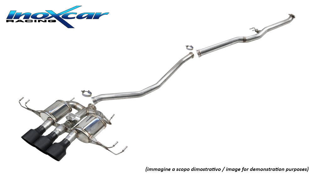 Catback à valve Inoxcar CATBACK.HOCI.14.114CBLACK