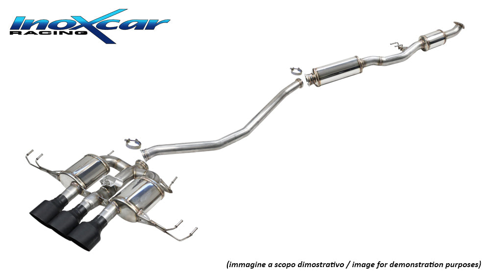 Catback à valve Inoxcar CATBACK.HOCI.13.114CBLACK