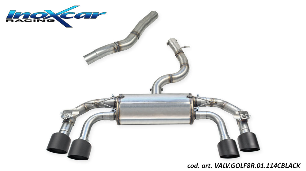Catback INOXCAR VALV.GOLF8R.01.114CBLACK