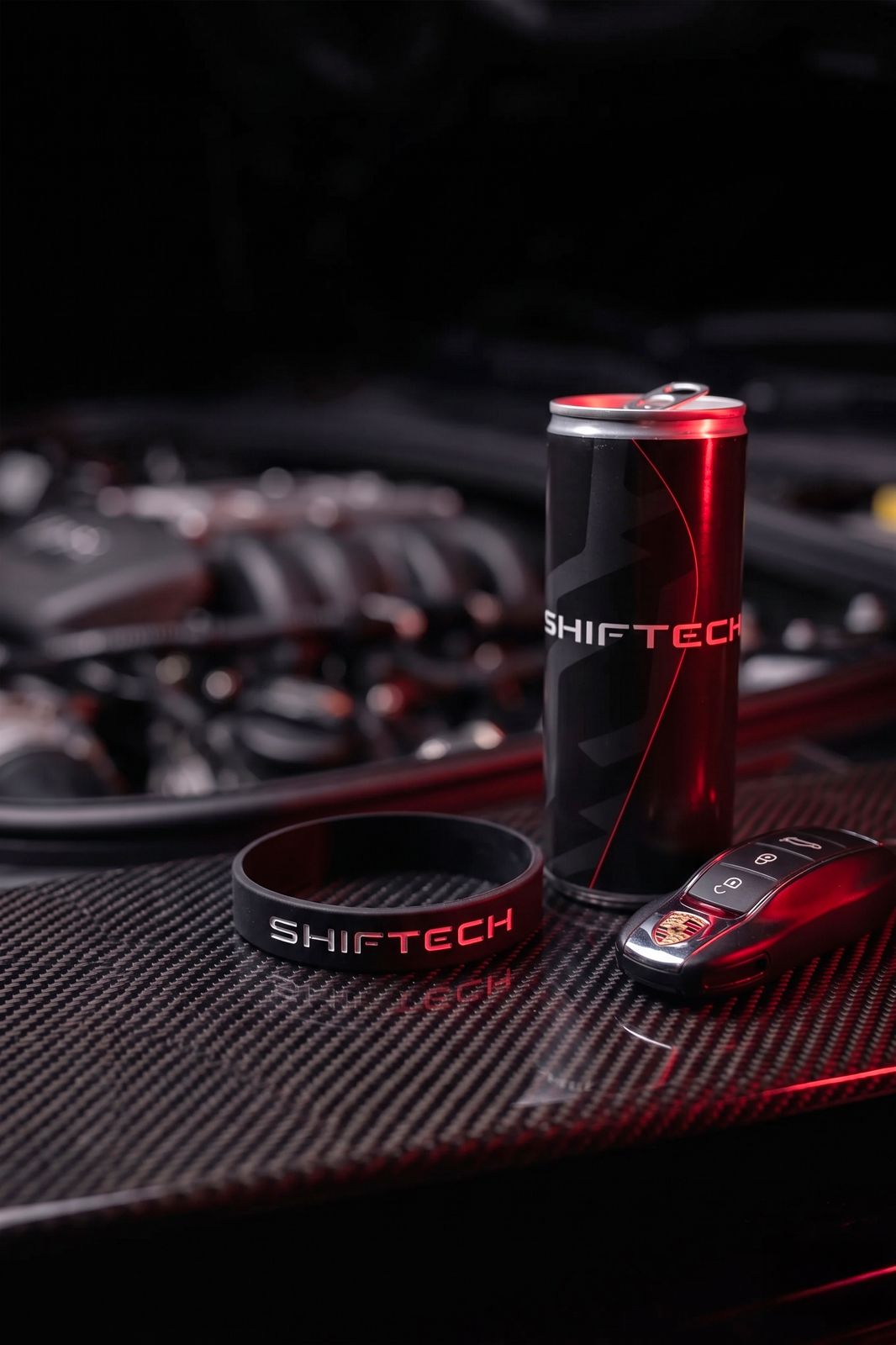 BRACELET SILICONNE NOIR SHIFTECH - UNISEXE