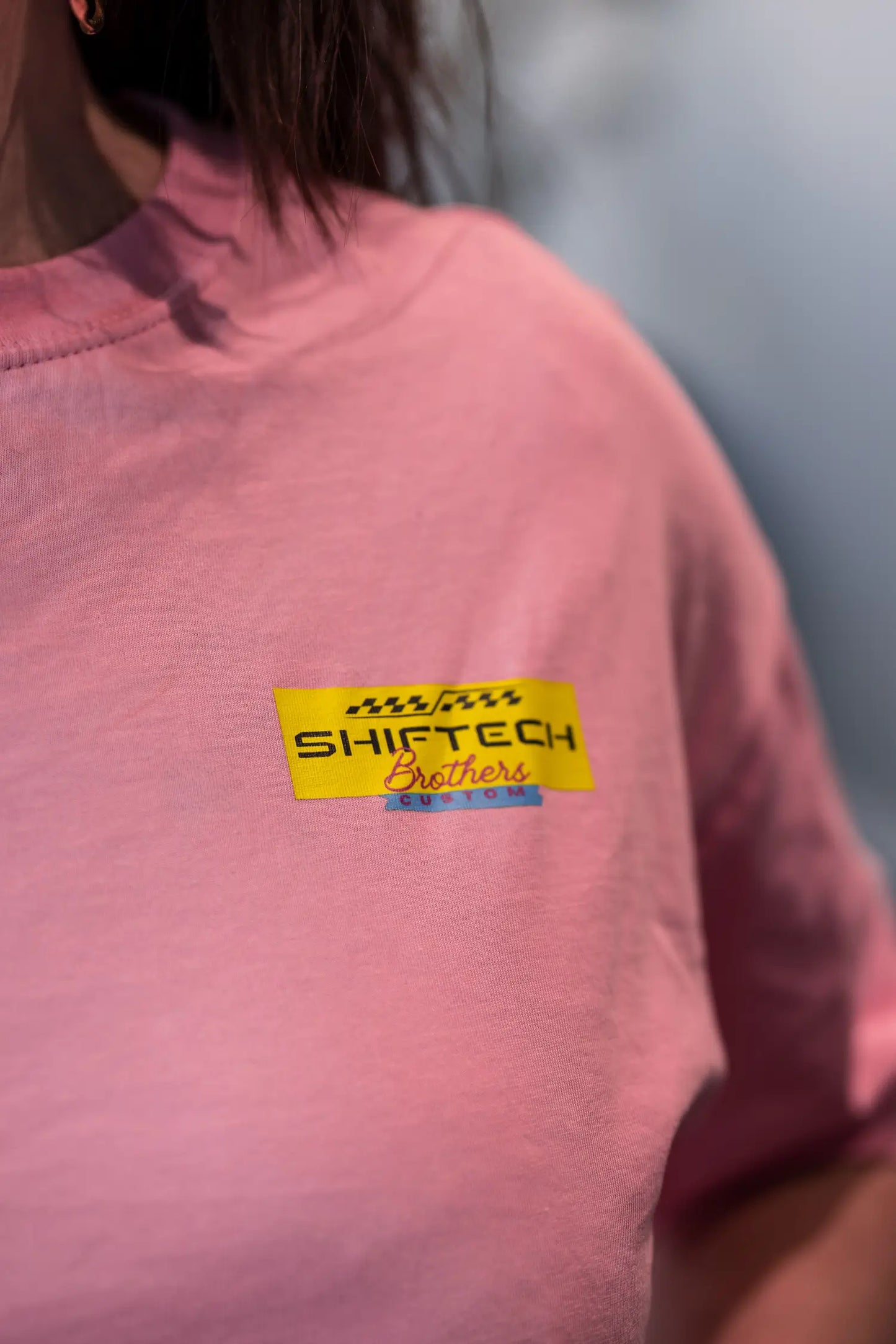 T-shirt manches courtes rose drift SHIFTECH X BTHX - Unisexe