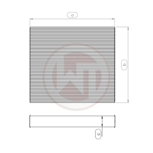 Radiateur d'eau Wagner (645x395x52 mm)