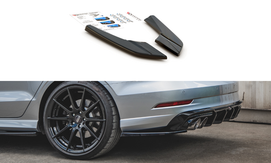 Lames De Pare-Chocs Arrière Latérales V.2 Audi S3 Sedan 8V Facelift AU-S3-3F-S-RSD2G