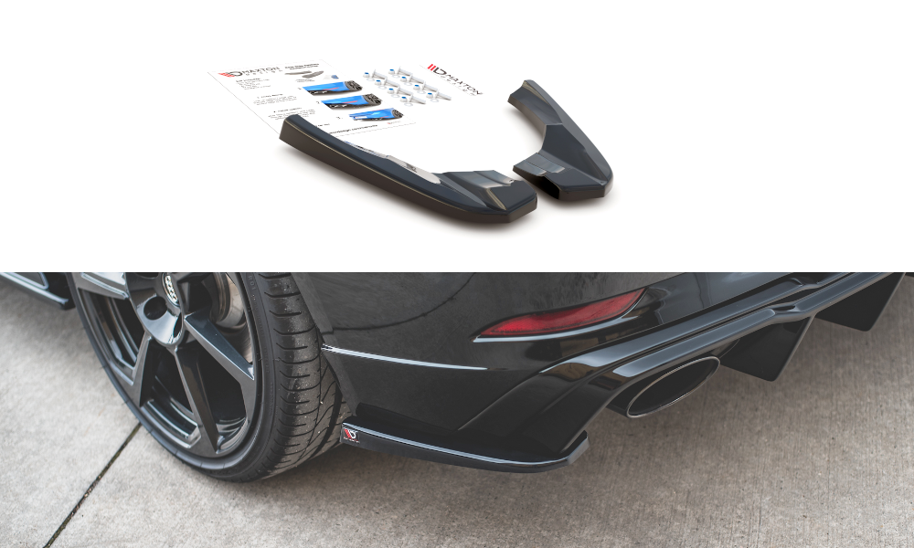 Lames De Pare-Chocs Arrière Latérales V.2 Audi RS3 8V Sportback Facelift AU-RS3-8VF-RSD2G
