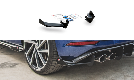 Sport Durabilité Lame Du Pare Chocs Arriere + Flaps VW Golf 7 R Facelift VWGO7FRCNC-RSD1BRB+RSF1G