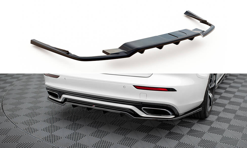 Central Arriere Splitter (avec une barre verticale) Volvo S60/V60 R-Design Mk3 VO-S60-3-RDESIGN-RD1G+RD2G