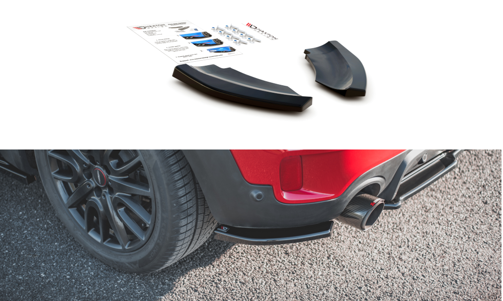Lames De Pare-Chocs Arrière Latérales Mini Countryman Mk2 F60 JCW MC-CO-2-JCW-RSD1G