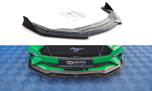 Lame Du Pare-Chocs Avant V.1 + Ailerons Ford Mustang GT Mk6 Facelift FO-MU-6F-GT-FD1G+FSF