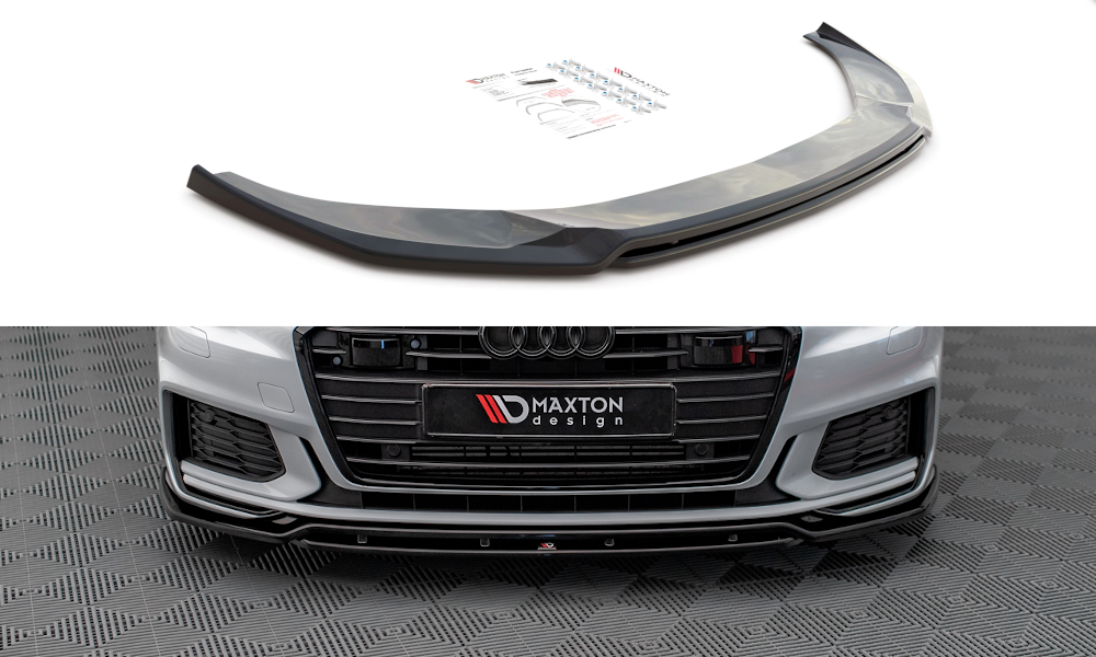 Lame Du Pare-Chocs Avant V.3 Audi A6 S-Line / S6 C8  AU-A6-C8-SLINE-FD1G+FD1RG