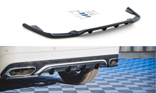 Central Arriere Splitter (avec une barre verticale) Volvo XC60 Mk2 R-Design VO-XC60-2-RDESIGN-RD1G+RD2G