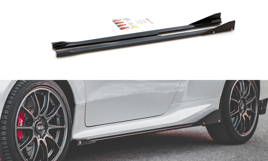 Rajouts Des Bas De Caisse V.2 + Ailerons Toyota GR Yaris Mk4 TO-YA-4-GR4-SD2G+SF