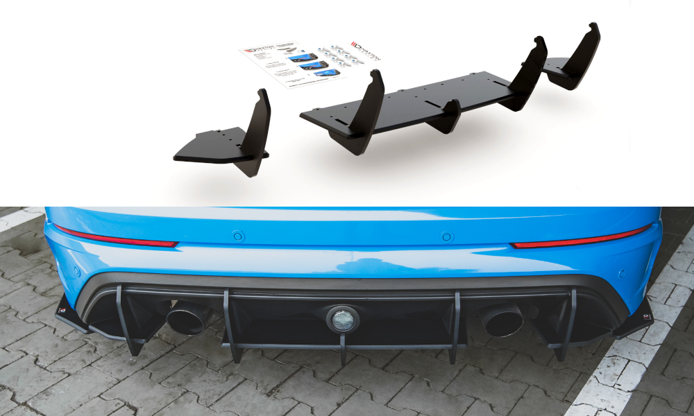 Sport Durabilité Central Diffuseur Arriere Ford Focus RS Mk3 FOFO3RSCNC-RS1B