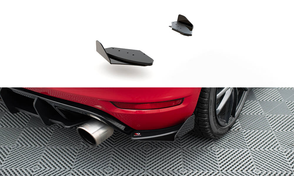 Sport Durabilité Lame Du Pare Chocs Arriere + Flaps Volkswagen Golf GTI Mk6 VWGO6GTICNC-RSD1BRB+RSF1G