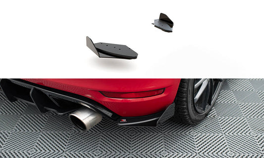 Sport Durabilité Lame Du Pare Chocs Arriere + Flaps Volkswagen Golf GTI Mk6 VWGO6GTICNC-RSD1BRB+RSF1G
