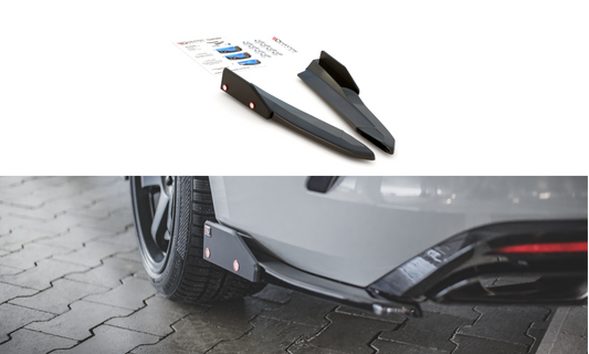 Lames De Pare-Chocs Arrière Latérales V.2 + Ailerons Skoda Octavia RS Mk4 SK-OC-4-RS-RSD2G+RSF