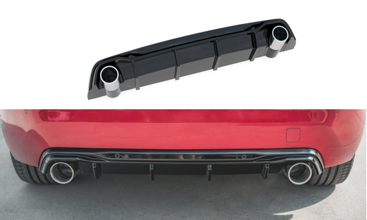 Rajout Du Pare-Chocs Arriere + Faux Pot D'échappement Peugeot 308 GT Mk2 Facelift PE-308-2F-GT-RS1G+CHROME