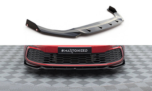 Lame Du Pare-Chocs Avant V.2 + Ailerons Volkswagen Golf GTI / GTE / R-Line Mk8 VW-GO-8-GTI-FD2G+FSF