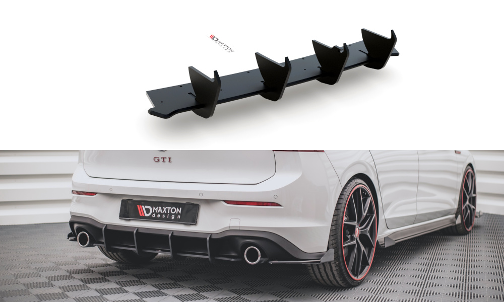 Sport Durabilité Central Diffuseur Arriere V.1 Volkswagen Golf 8 GTI  VWGO8GTICNC-RS1B+BRBI