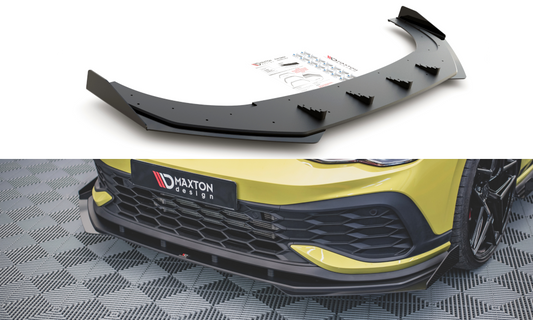 Sport Durabilité Lame Du Pare-Chocs Avant + Flaps Volkswagen Golf 8 GTI Clubsport VWGO8GTICSCNC-FD1BRB+FSF1G