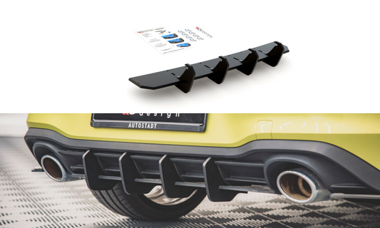 Sport Durabilité Central Diffuseur Arriere V.1 Volkswagen Golf 8 GTI Clubsport  VWGO8GTICSCNC-RS1B