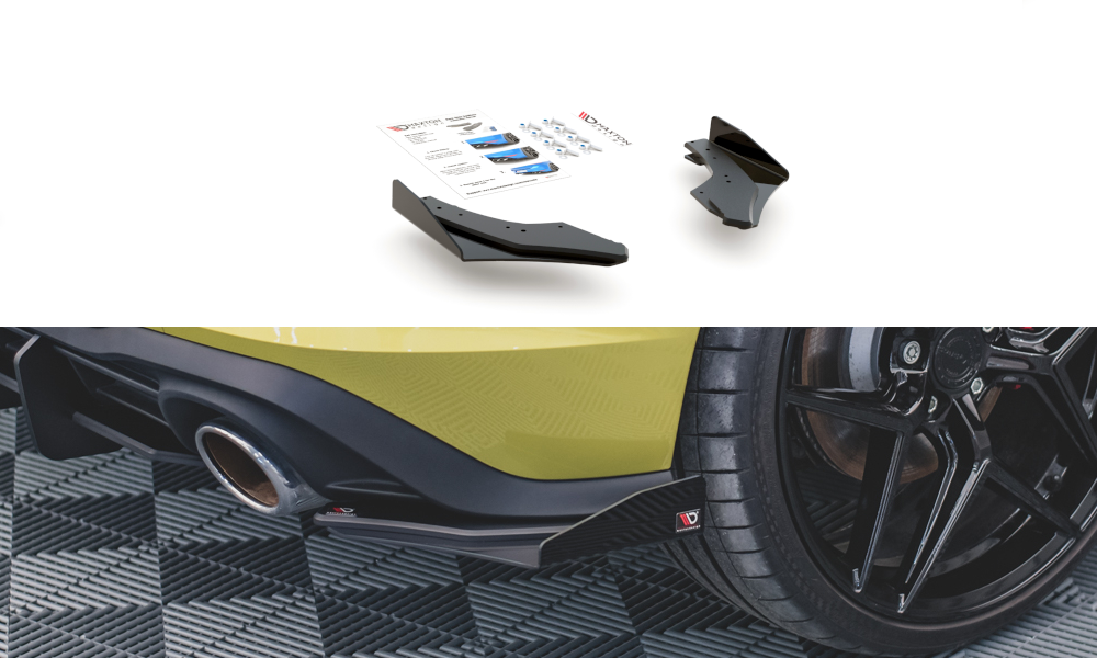 Sport Durabilité Lame Du Pare Chocs Arriere + Flaps Volkswagen Golf 8 GTI Clubsport VWGO8GTICSCNC-RSD1B+RSF1G