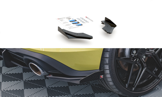 Sport Durabilité Lame Du Pare Chocs Arriere + Flaps Volkswagen Golf 8 GTI Clubsport VWGO8GTICSCNC-RSD1BRB+RSF1G