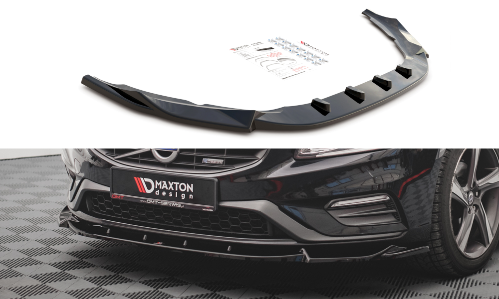 Lame Du Pare-Chocs Avant V.1 Volvo S60 R-Design Mk2 VO-S60-2F-RDESIGN-FD1G