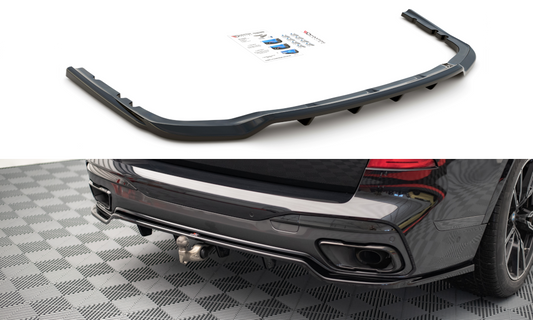Central Arriere Splitter (avec une barre verticale) BMW X7 M G07 BM-X7-07-M-RD1G+RD2G