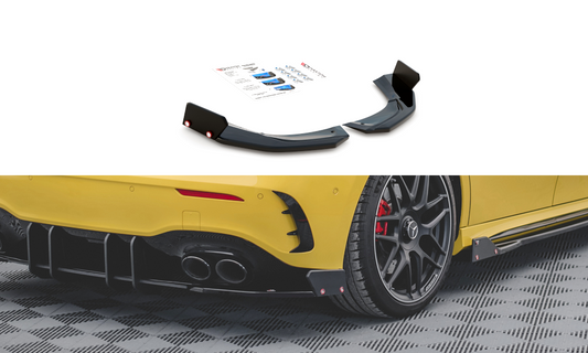 Lames De Pare-Chocs Arrière Latérales V.2 + Ailerons Mercedes-AMG A 45 S Aero Pack W177 ME-A-177-45-RSD2G+RSF