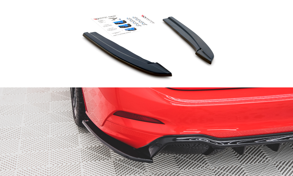 Lames De Pare-Chocs Arrière Latérales V.3 Ford Focus ST-Line Estate Mk4 FO-FO-4-STLINE-ES-RSD3G