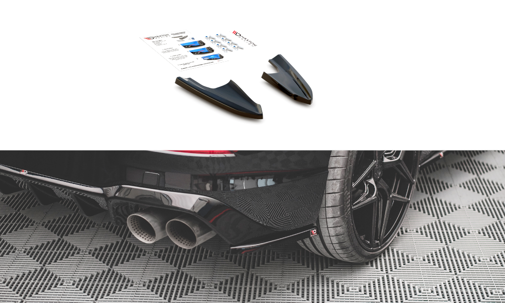 Lames De Pare-Chocs Arrière Latérales V.3  Volkswagen Golf R Mk8 VW-GO-8-R-RSD3G