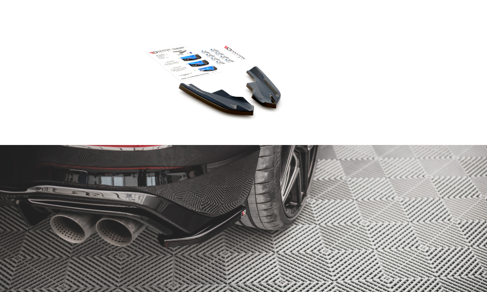 Lames De Pare-Chocs Arrière Latérales V.4  Volkswagen Golf R Mk8 VW-GO-8-R-RSD4G