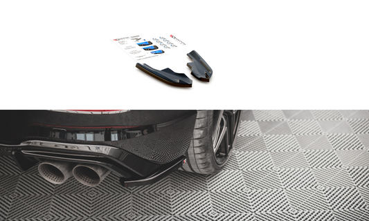Lames De Pare-Chocs Arrière Latérales V.4  Volkswagen Golf R Mk8 VW-GO-8-R-RSD4G