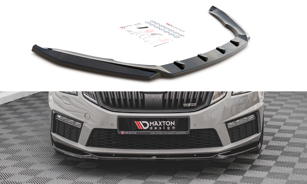 Lame Du Pare-Chocs Avant V.3 Skoda Octavia RS Mk3 Facelift SK-OC-3F-RS-FD3G