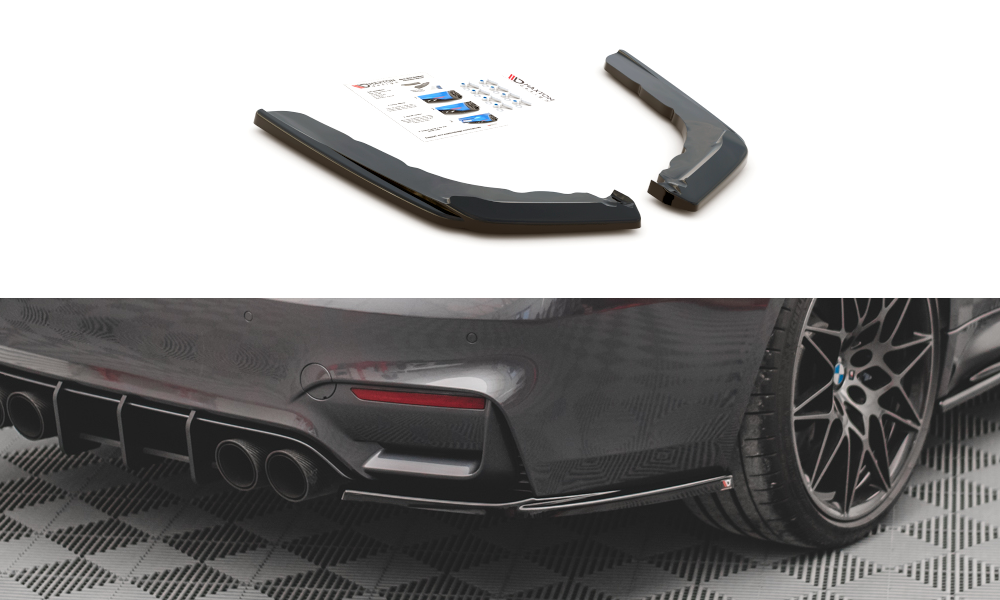 Lames De Pare-Chocs Arrière Latérales V.2 BMW M4 F82 BM-4-82-M-RSD1G