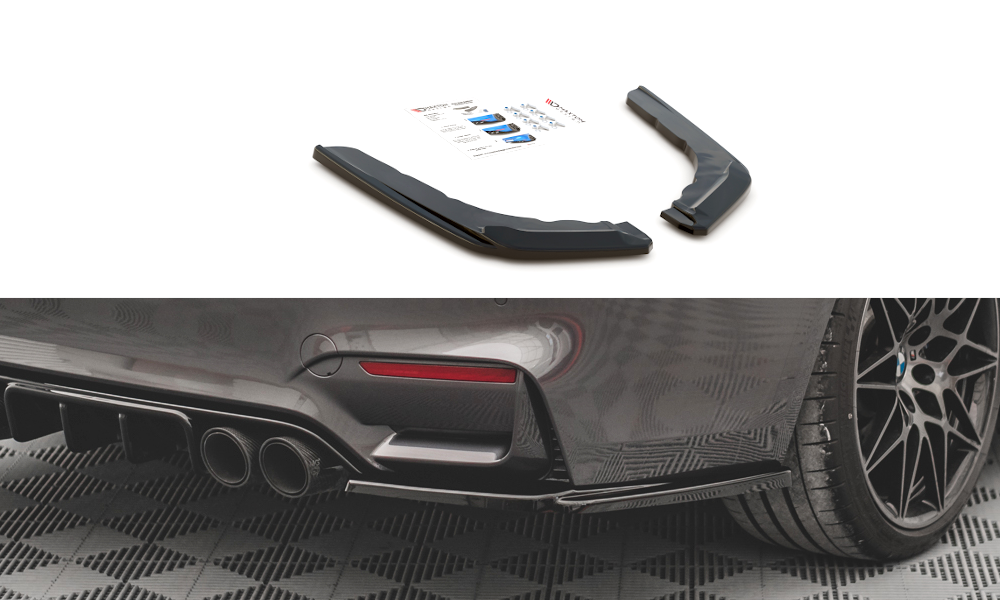 Lames De Pare-Chocs Arrière Latérales V.3 BMW M4 F82 BM-4-82-M-RSD2G